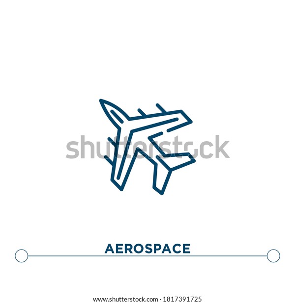 flat aerospace icons