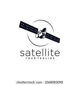 Aerospace Satellite Logo Design Template Inspiration idea Concept