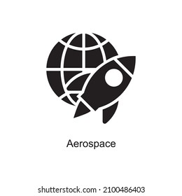 Aerospace Vector Solid Icon Design Illustration. Internet Of Things Symbol On White Background EPS 10 File