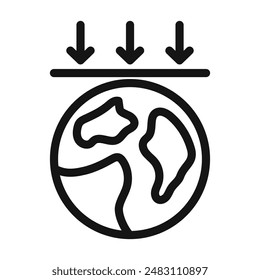 Aerosphere-Icon-Markierung im ausgefüllten Stil