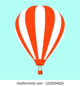  aerostat Balloon   vector illustration flat style