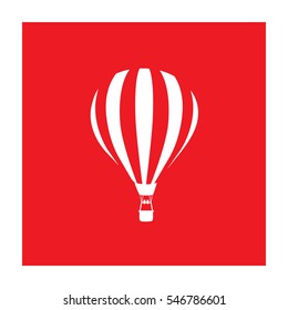 Aerostat baloon icon, vector illustration