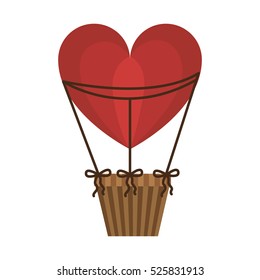 aerostats heart ballons red flying