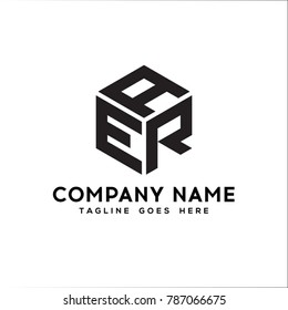 AER,REA,ARE,ERA,RAE Initial Logo Letter of Symbol Company. Modern template Flat black signs design on White Background. vector icon illustration - Vector