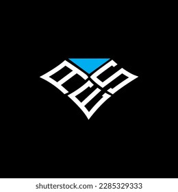 AES letter logo creative design with vector graphic, AES simple and modern logo.
