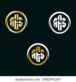 Diseño de Vector de logotipo de letra AES