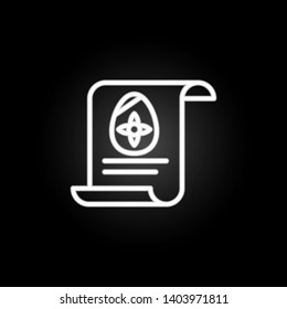 aester, data, egg, file neon icon. Elements of easter day set. Simple icon for websites, web design, mobile app, info graphics