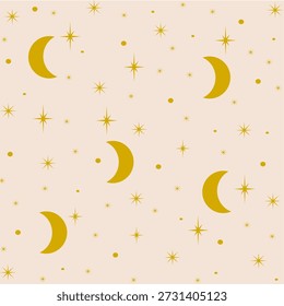 Ästethische Illustration ein symples Sternmuster, Sternenhimmel Muster, Sternenhimmel Wrip