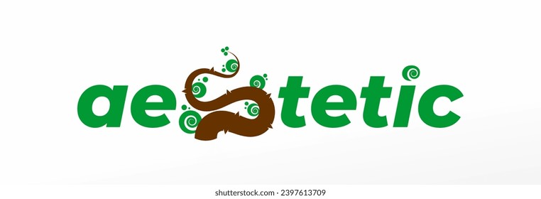 Aestetic plat logo design vector free