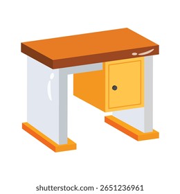 Un icono estético 2d de la configuración de la tabla del ordenador