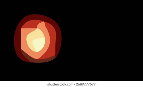 Aesthetic abstract art background with simple shapes and dark colors combination