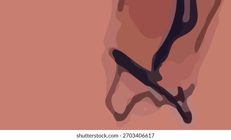 Fondo de arte abstracto estético con estilo de forma líquida única