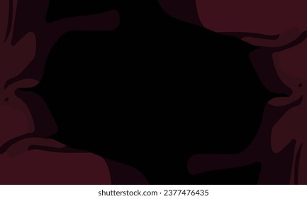 Aesthetic abstract art with a combination of shapes and red colors. Suitable for background and poster