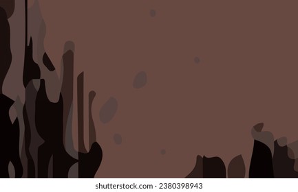 Aesthetic abstract art with a combination of shapes and red colors. Suitable for background and poster