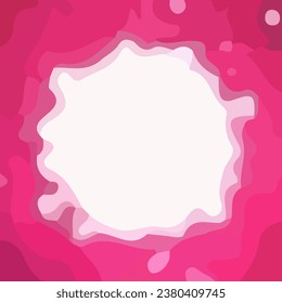 Aesthetic abstract art with a combination of shapes and pink colors. Suitable for background and poster