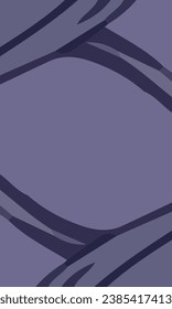 Aesthetic abstract art with a combination of shapes and purple colors. Suitable for background and poster