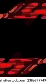 Aesthetic abstract art with a combination of shapes and red colors. Suitable for background and poster