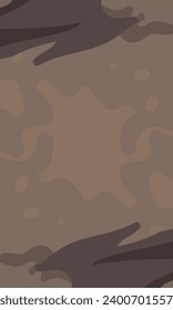 Aesthetic abstract art with a combination of shapes and brown colors. Suitable for background and poster