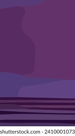 Arte estético abstracto con una combinación de formas y colores púrpura. Adecuado para antecedentes y afiches