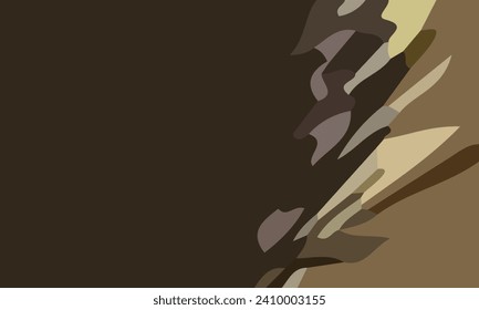 Aesthetic abstract art with a combination of shapes and brown colors. Suitable for background and poster