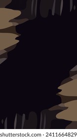 Aesthetic abstract art with a combination of shapes and brown colors. Suitable for background and poster