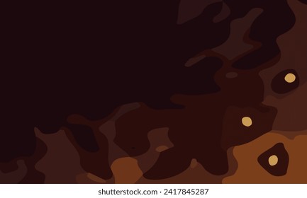 Aesthetic abstract art with a combination of shapes and brown colors. Suitable for background and poster