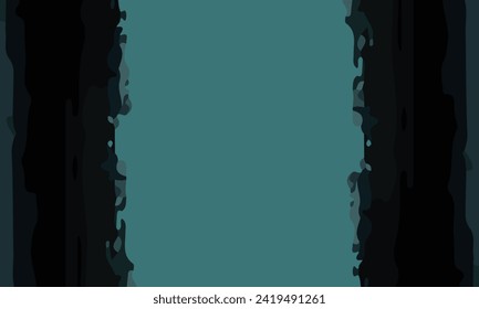 Aesthetic abstract art with a combination of shapes and green colors. Suitable for background and poster
