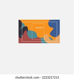 aesthetic abstract background design illustration