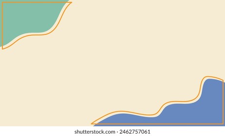 Aesthetic abstract background design with a simple color palette