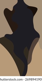 Fondo abstracto estético con combinación de forma única