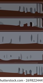 Fundo abstrato estético com combinação de formas única