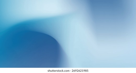 Ästhetisch abstrakter blauer Farbverlauf glatter Hintergrund 