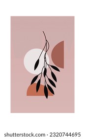 Aesthetic Abstract Bohemian Woman Art for Print and Digital Purposes