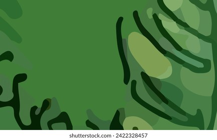 Fondo verde estético abstracto con espacio de texto. Adecuado para afiches y pancartas