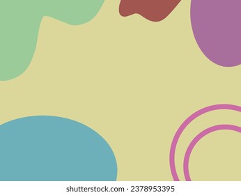 Aesthetic abstract hand drawn background