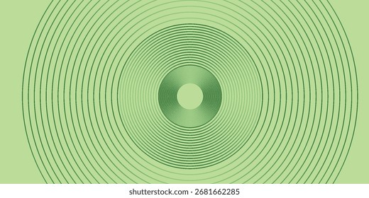 Aesthetic Abstract modern bright green gradient background with glowing neon circle lines element and halftone dots decoration.Eps 10
