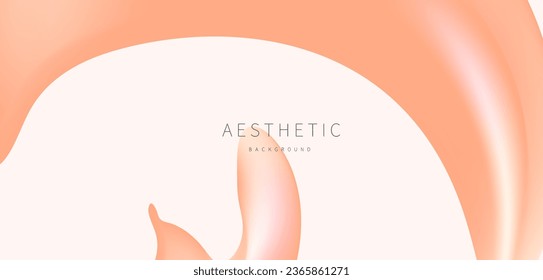  aesthetic abstract wave fluid background with space for text