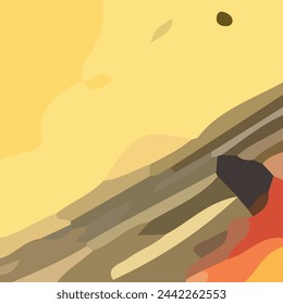Aesthetic abstract yellow background with text space. Suitable for poster and banner