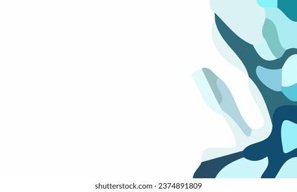 Fondo abstracto estético acuático con espacio de copia. Adecuado para afiches y pancartas