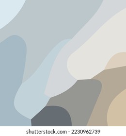 Fondo estético abstracto acuático. Diversas formas y composición única. Adecuado para afiches y pancartas