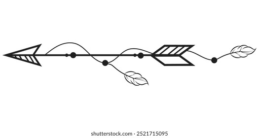 Arte de Linha de Seta Estética - 01
