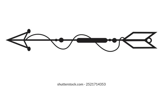 Aesthetic Arrow Line Art - 05