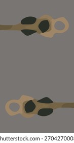 Fondo de arte estético con Formas abstractas simples y área de espacio de copia.