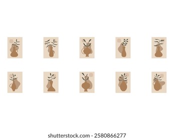 Aesthetic Art Wall Element Set 
