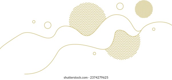Aesthetic background. Boho background. Background with rainbow, moon, leaves, dots and geometric shapes in boho and aesthetic style.
