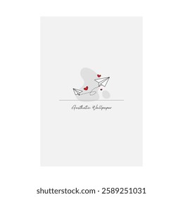 Aesthetic Background design vector arts