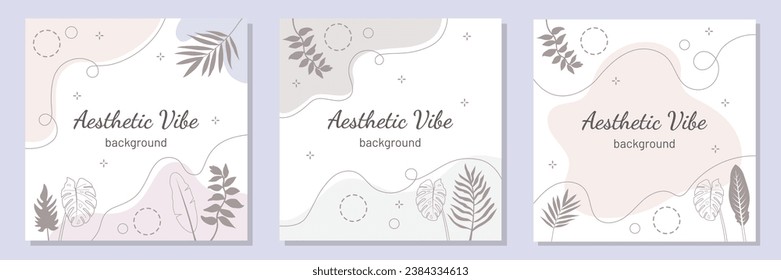 Aesthetic background with pastel colors and fresh nuances for social media content design, beauty product advertisements, business branding, and wedding event invitation designs