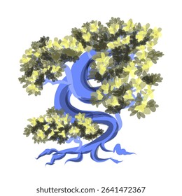 Aesthetic and beautiful tree illustration design