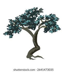 Aesthetic and beautiful tree illustration design
