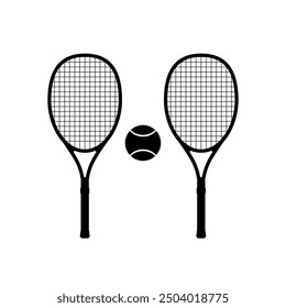 Aesthetic black 2 tennis ball vector design